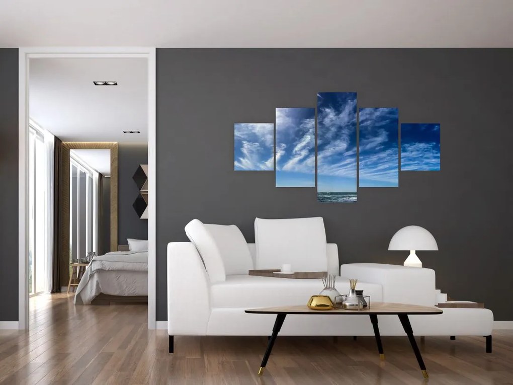 Obraz nieba z chmurami (125x70 cm)
