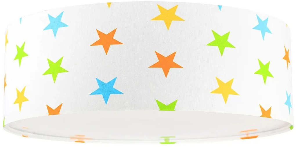 Welurowy plafon dla dziecka w kolorowe gwiazdki - 4X A356 F0-D29