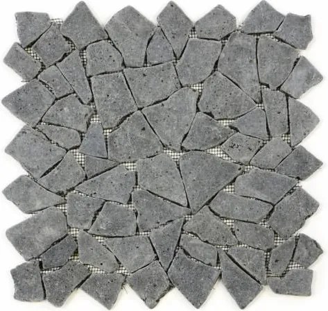 Mozaika kamienna z andezytu Garth na siatce ciemno szara 1 m2