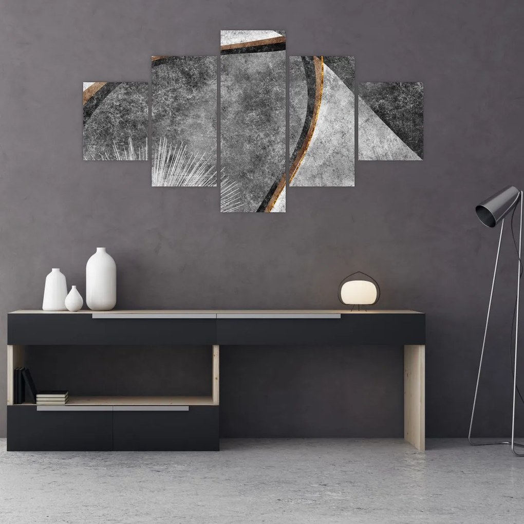 Obraz - Abstrakcja w betonie (125x70 cm)