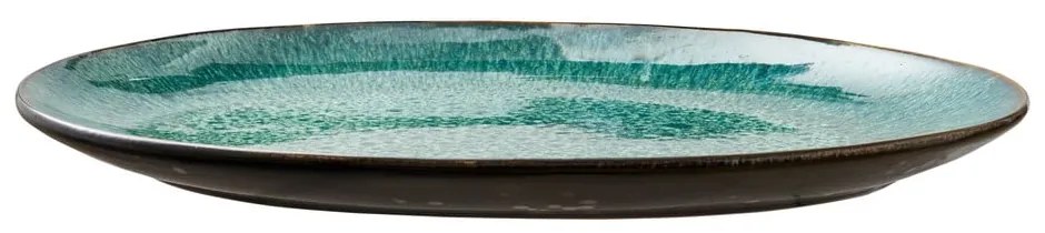 Zielony/czarny kamionkowy talerz do serwowania Gastro Green/Black – Bitz