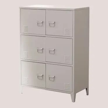 Szafka Z 6 Drzwiami Z Stali Pohpli Jasnoszary - Sklum