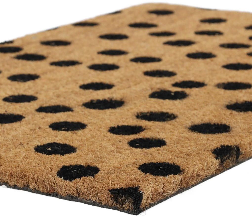 Wzorzysta wycieraczka z włókna kokosowego, 59 x 39 cm