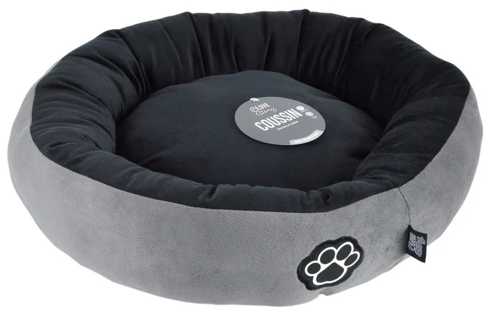 Szare legowisko dla psów ø 50 cm Patchy – Love Story
