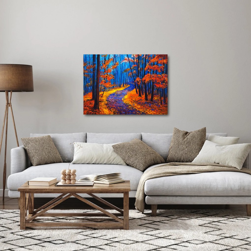 Obraz jesiennego lasu (70x50 cm)