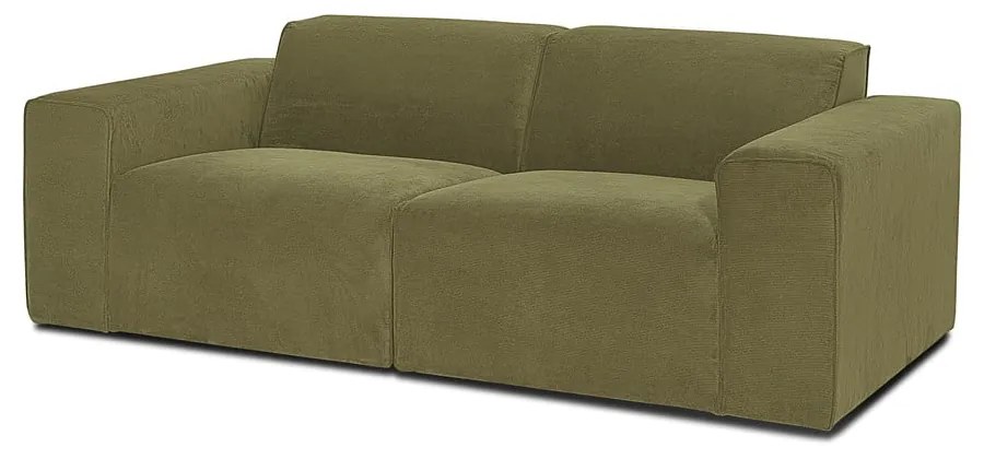 Zielona sztruksowa sofa modułowa Scandic Sting