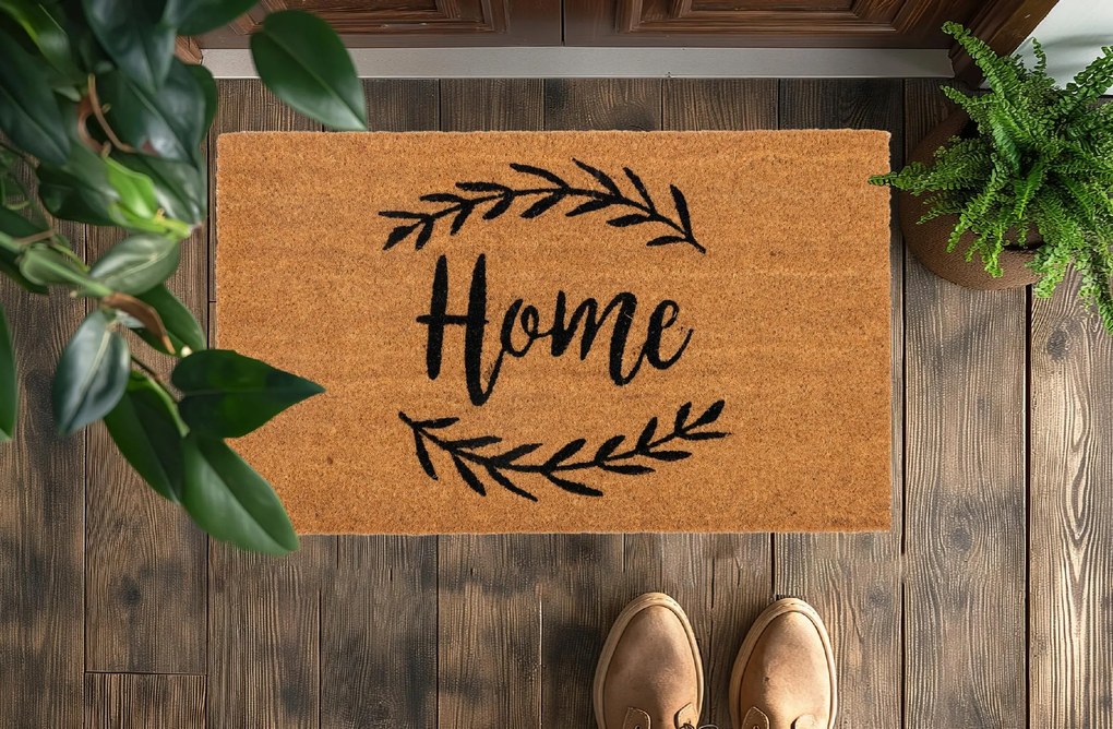 Wycieraczka Kokosowa 40x60 cm Home z palmami antypoślizgowa pod Drzwi