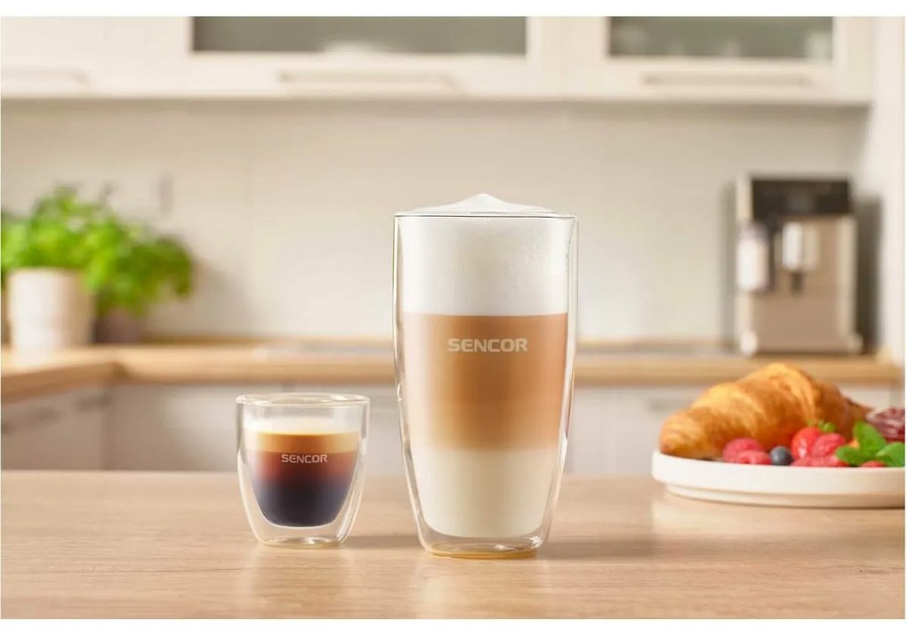 Sencor SGX 002 termo szklanki do latte 380 ml, 2szt.