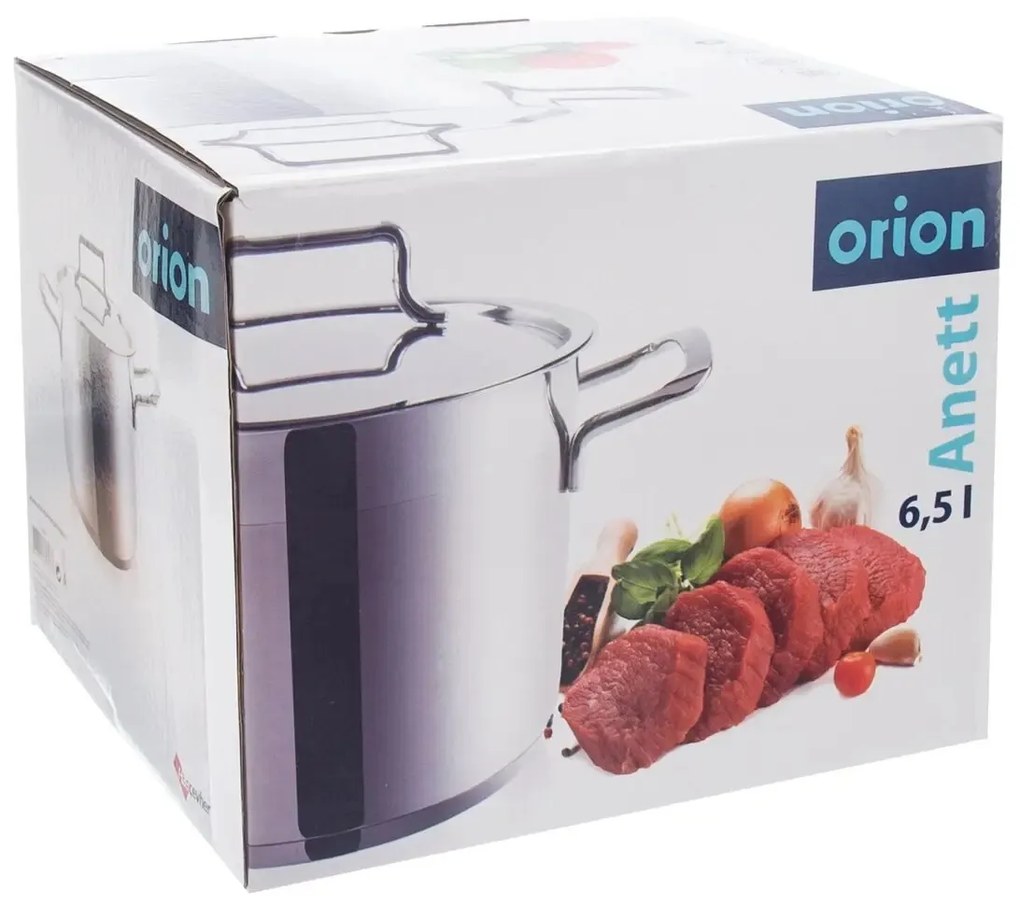 Orion Garnek ze stali nierdzewnej z pokrywką Anett 6,5 l, 6,5 l