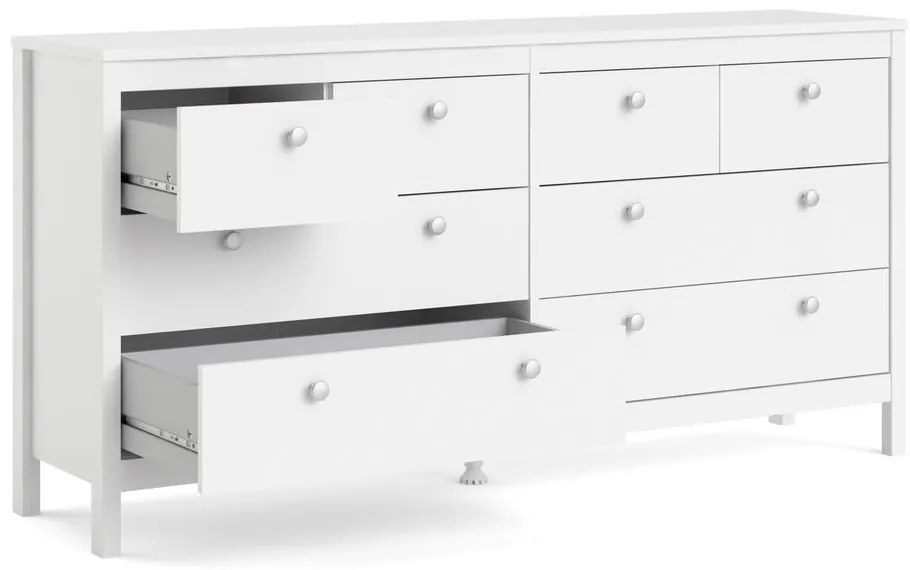 Biała niska komoda 159x80 cm Madrid – Tvilum