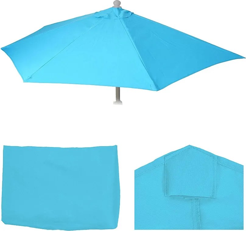 Pokrowiec na półokrągły parasol Lorca,  turkusowy