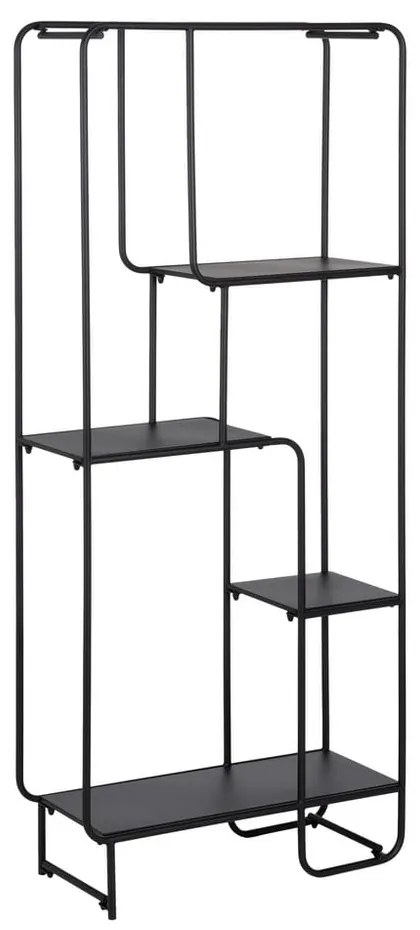 Czarny metalowy regał 76x180 cm Sleco – Ixia