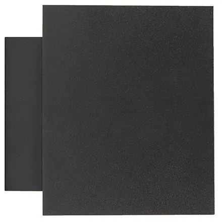 Designerska lampa ścienna czarna i złota prostokątna - Sola