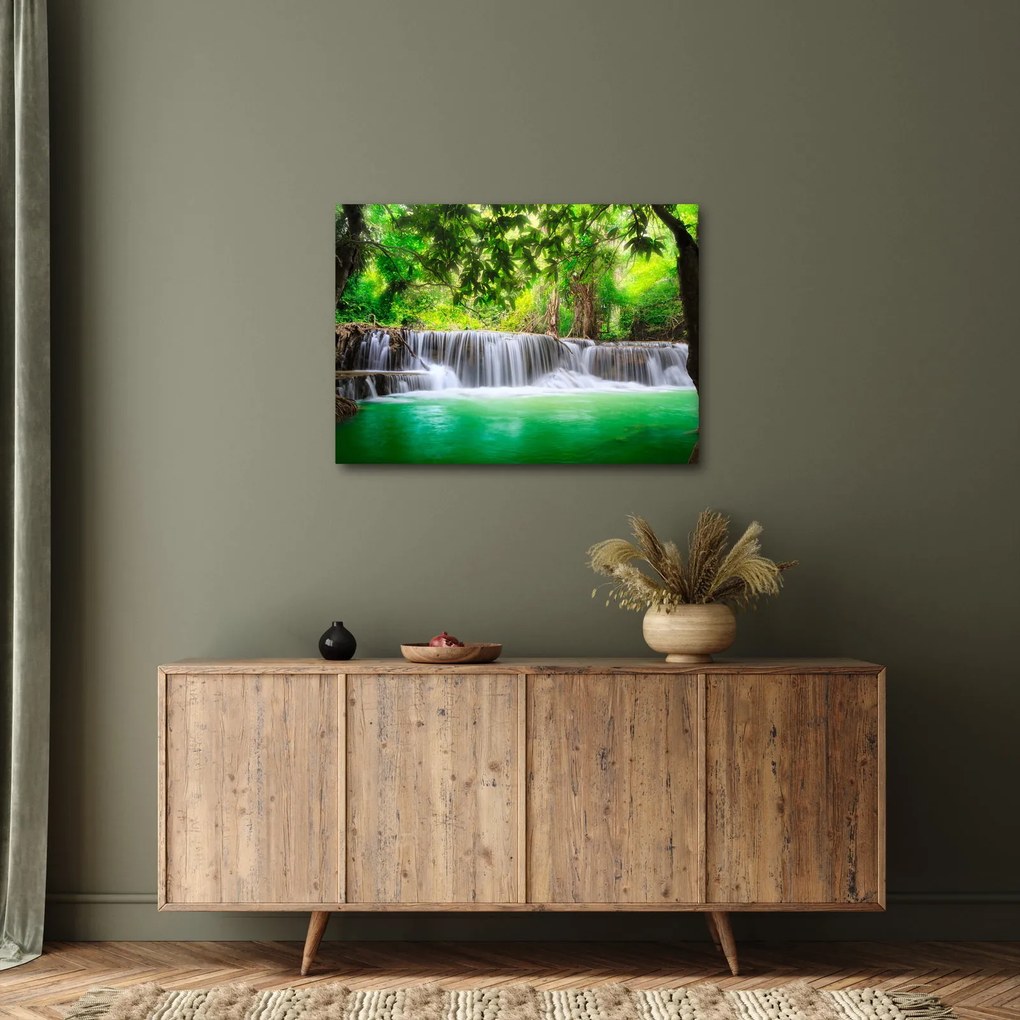 Obraz wodospadu w Kanchanaburi, Tajlandia (70x50 cm)