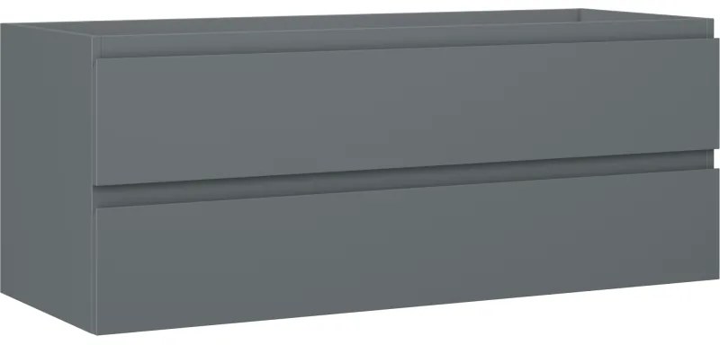 Mexen Orio szafka łazienkowa podumywalkowa 120 cm, 2 szuflady, grafit mat - 91A10-12047-2-BFF66