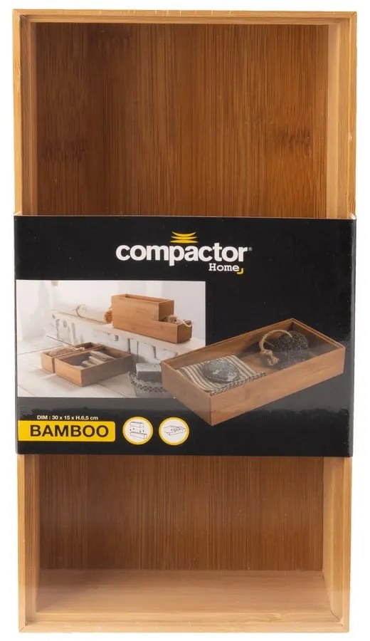 Pojemnik bambusowy Compactor, 22,5x15x6,35 cm