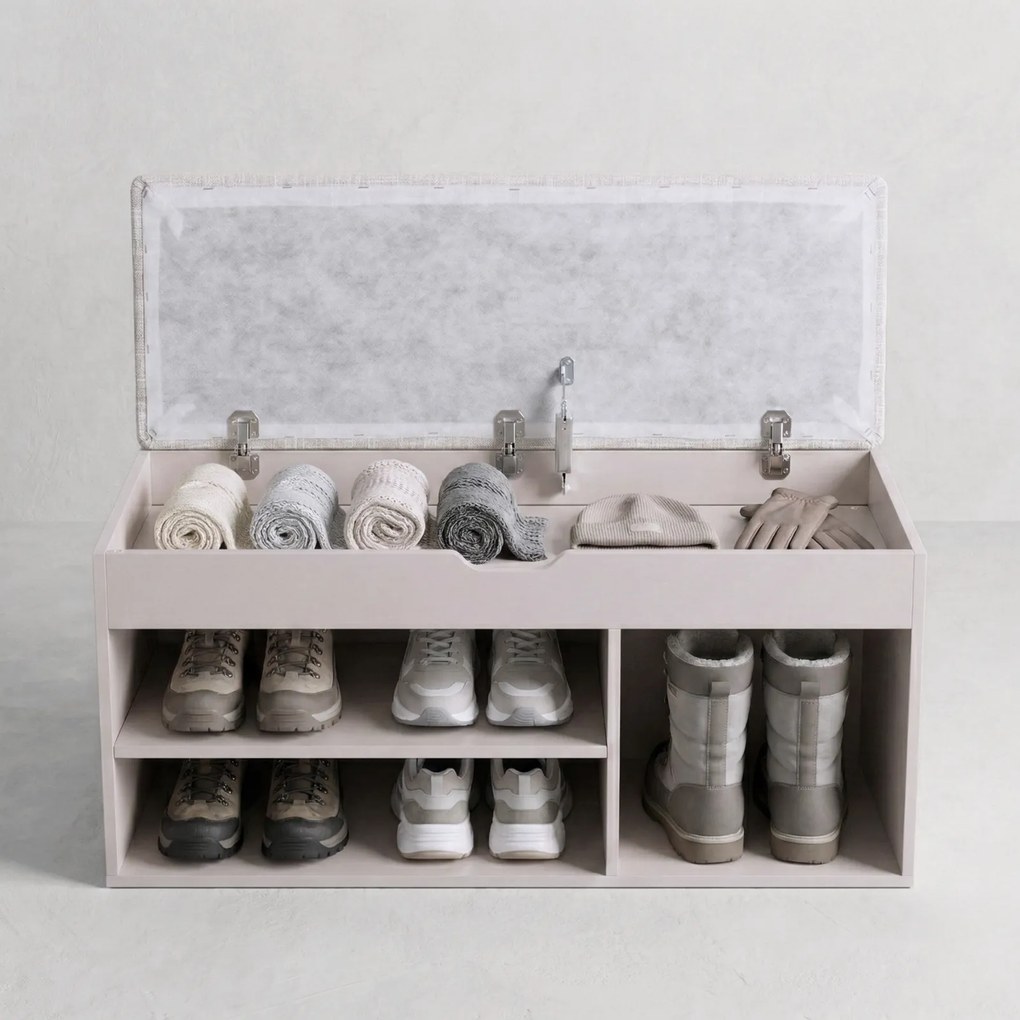 Szafka na buty z siedziskiem TRIA, 80 x 43 x 30 cm