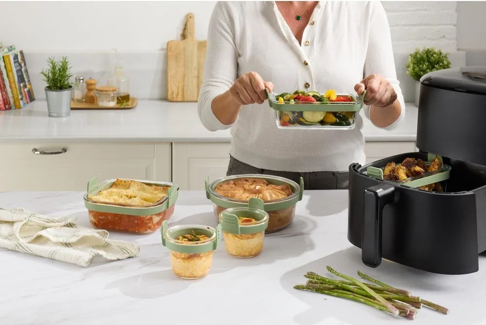 Szklana forma do pieczenia 20,5x19,5 cm – Lékué