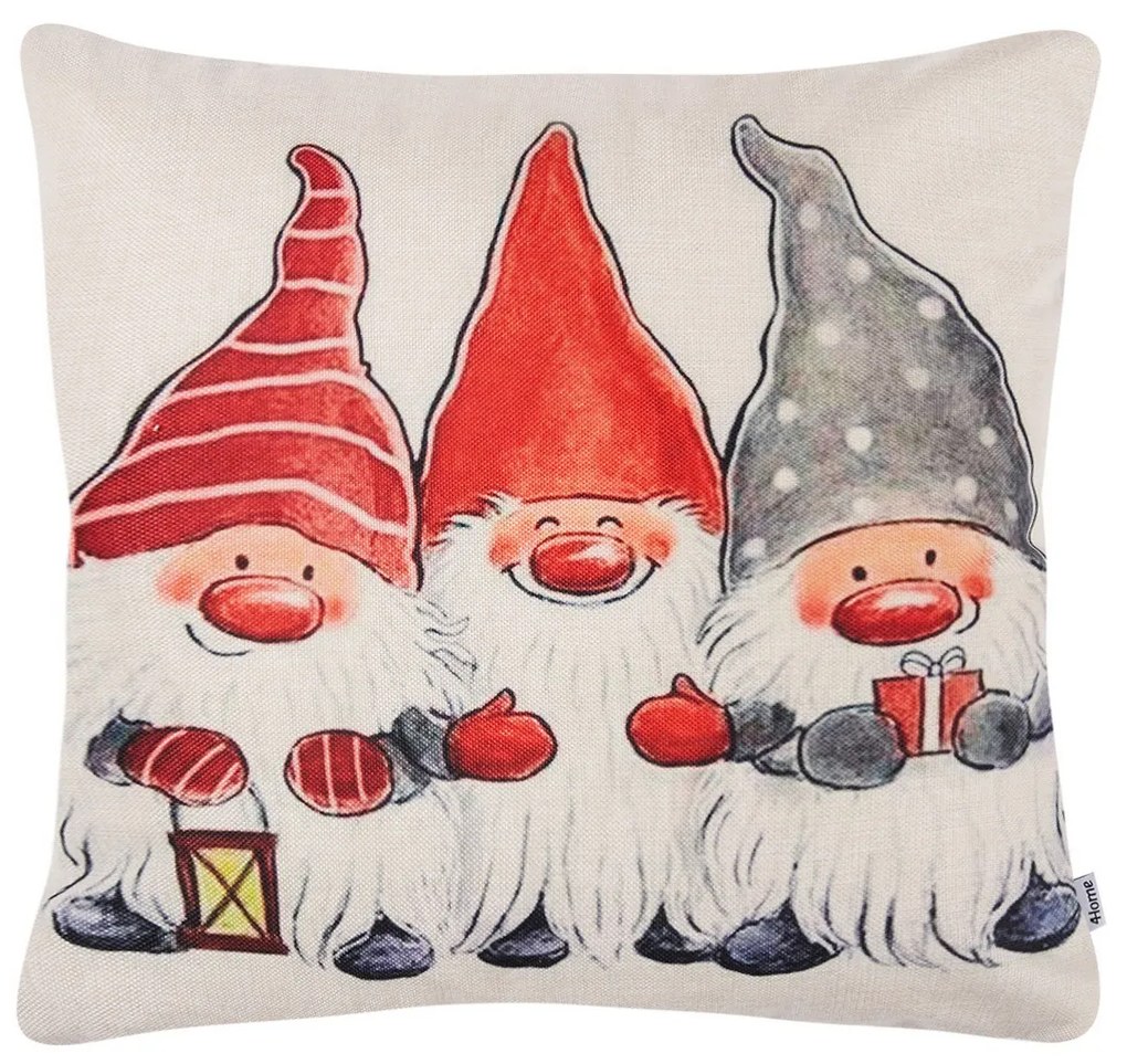 4Home Poszewka na poduszkę Christmas Dwarfs, 45 x 45 cm