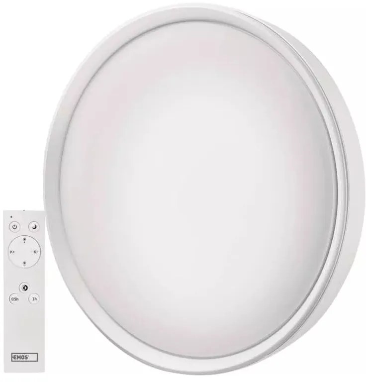 Biała lampa sufitowa LED ze zdalnym sterowaniem Ilvi – EMOS
