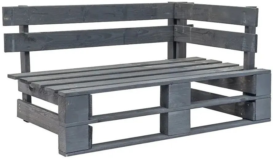 Ławka ogrodowa z palet Cocoro 2X - szara
