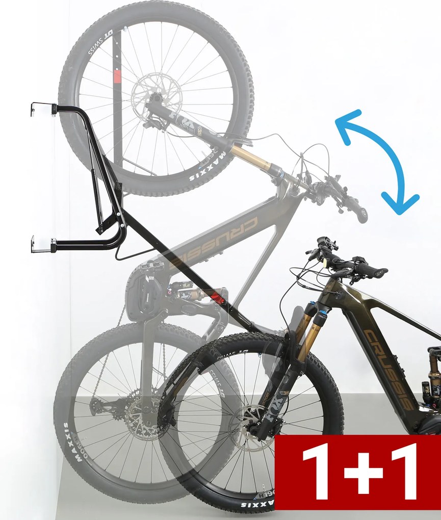 Obrotowy uchwyt na rowery elektryczne do łatwego podnoszenia 1+1 GRATIS