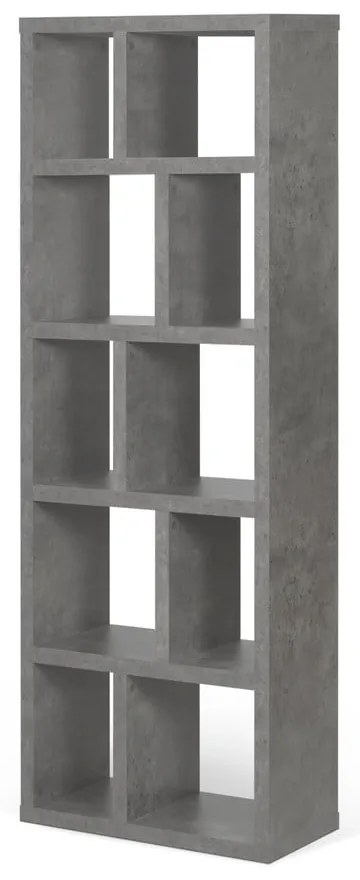 Szary regał w dekorze betonu 70x198 cm Berlin – TemaHome