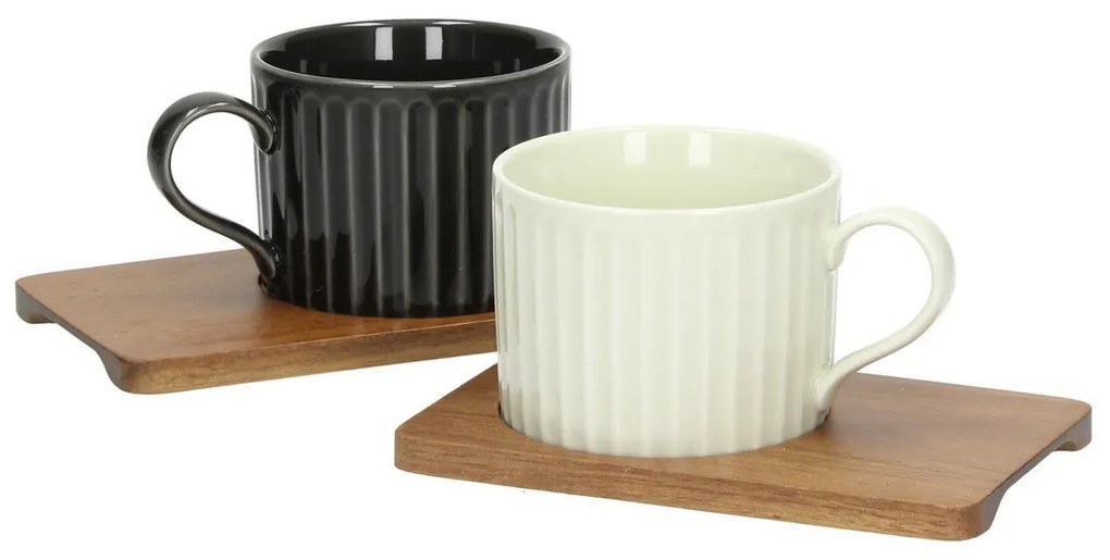 Zestaw filiżanek Giorno Duo 250ml black
