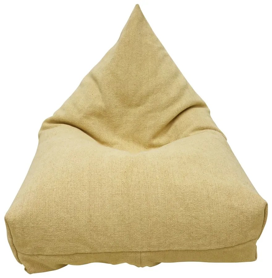 Jasnożółty dziecięcy worek do siedzenia Cleo Light Honey – Lorena Canals