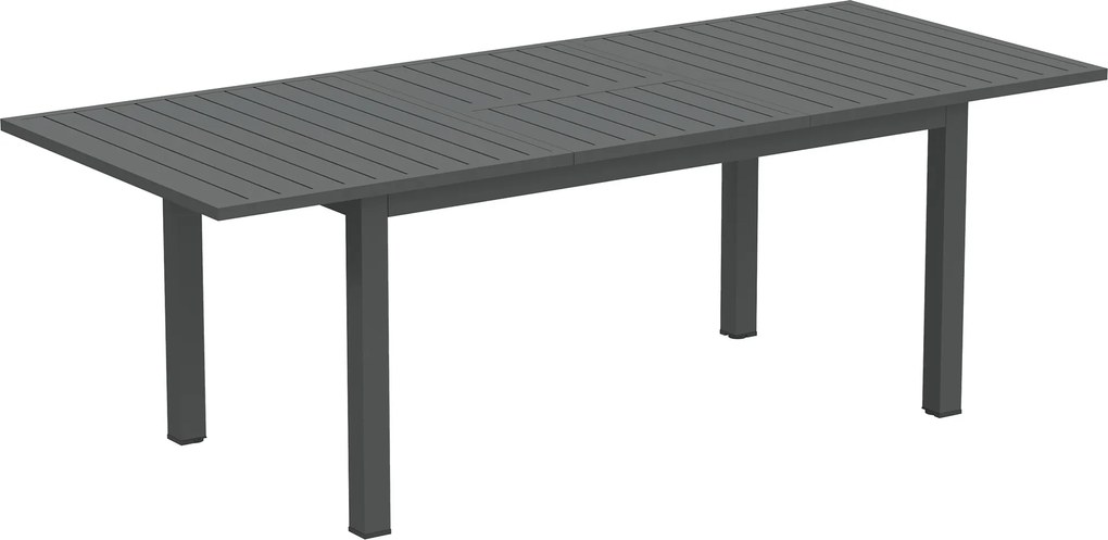 Outsunny Rozszerzany Stół Ogrodowy z Aluminium 160/220x90 cm Odporny na Warunki Atmosferyczne, Szary