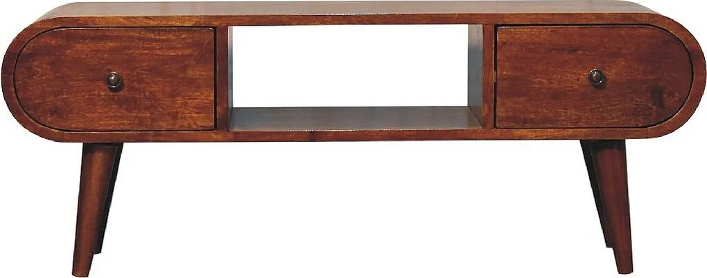 Artisan Furniture Solid Wood Mebel pod telewizor z drewna kasztanowego London