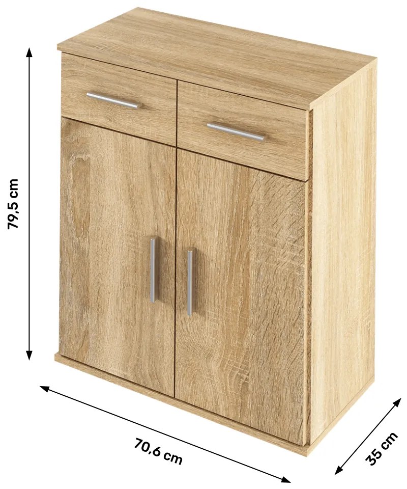 Szafka RESITA TYP 2, dąb sonoma