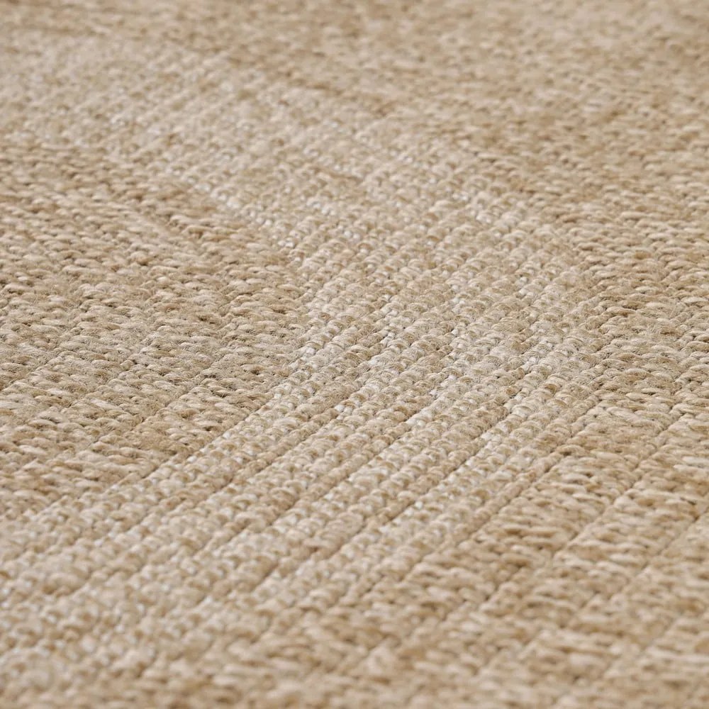 Beżowy okrągły dywan odpowiedni na zewnątrz ø 80 cm Comilla – Ayyildiz Carpets