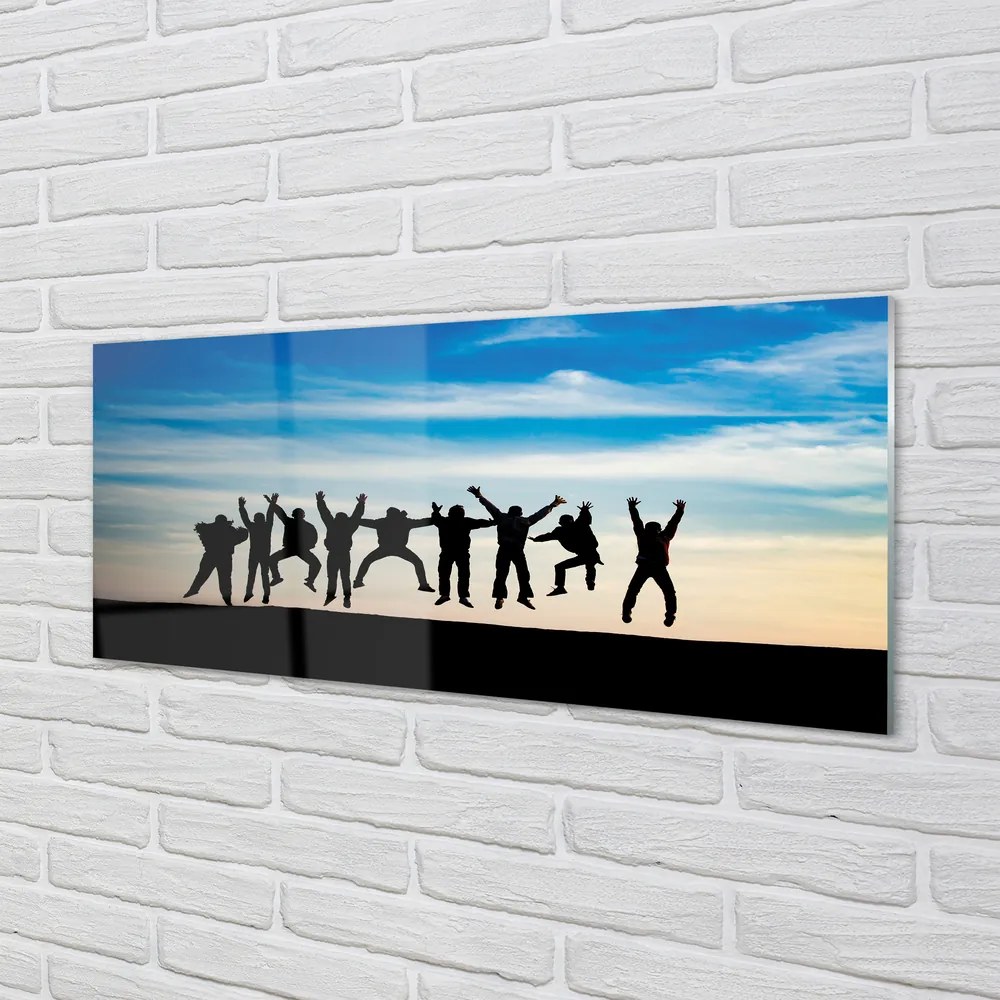 Panel nad Blat Kuchenny Ludzie na tle Nieba i Chmur