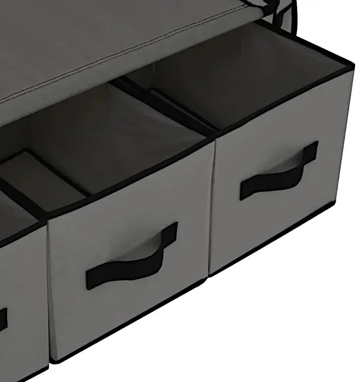 Szara składana materiałowa szafa P1-M56