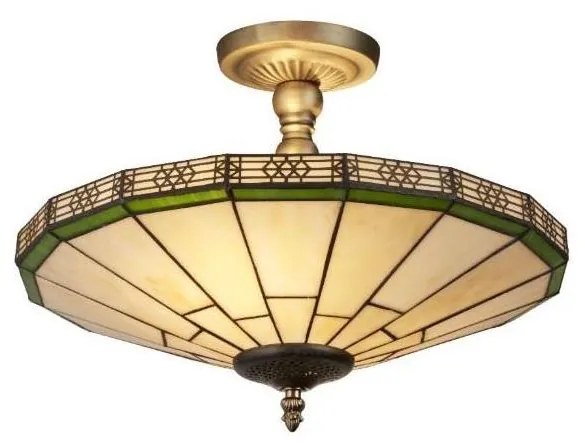 Searchlight 4417-17 - Lampa sufitowa Tiffany NEW YORK 2xE14/40W/230V