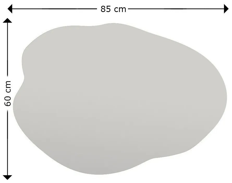 Lustro Ohho Black 60 x 85 cm