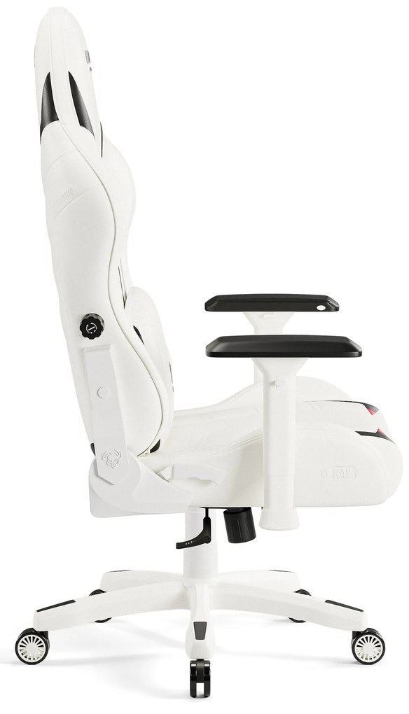 Fotel gamingowy Diablo X-Ray 2.0 Normal Size, biało-czarny