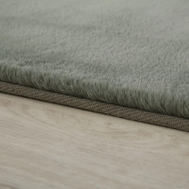 Dywan pluszowy Pouffy butelkowa zieleń 80 cm x 250 cm