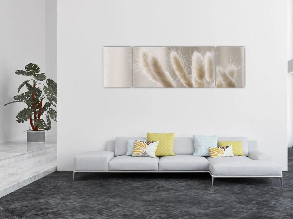 Obraz - Zajęcze ogonki (170x50 cm)