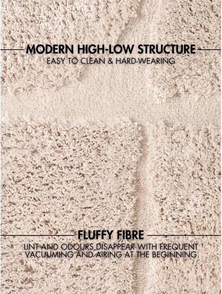 Kremowy okrągły dywan tkany ręcznie ø 200 cm Lambeth Jasper – Ted Baker