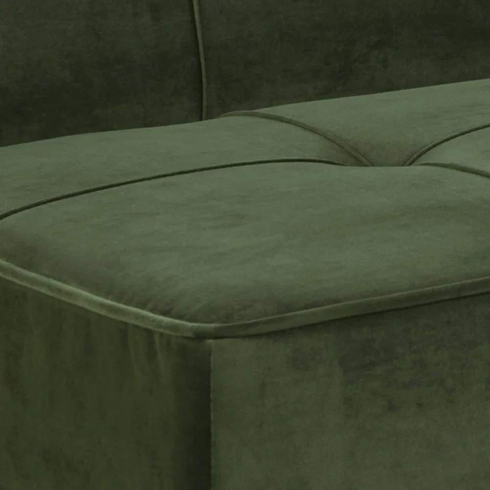 Pikowana sofa rozkładana z tkaniny aksamitnej Perugia VIC