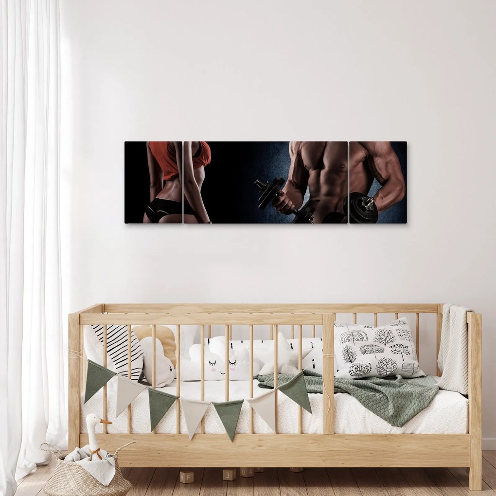 Obraz - Fitness (170x50 cm)