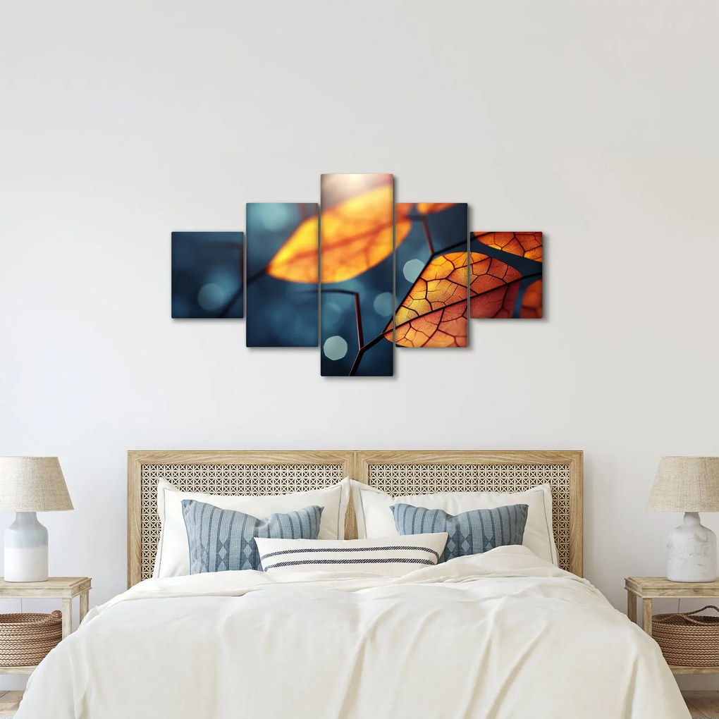 Obraz - Tekstura liści (125x70 cm)