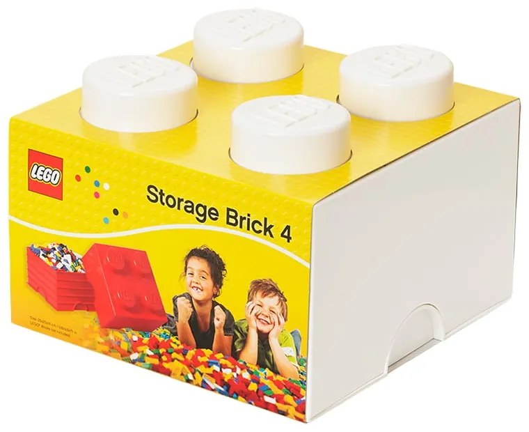 Biały kwadratowy pojemnik LEGO®