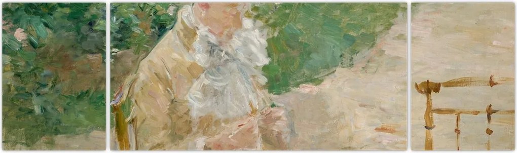 Obraz - Berthe Morisot, Young Woman Knitting, reprodukcje (170x50 cm)