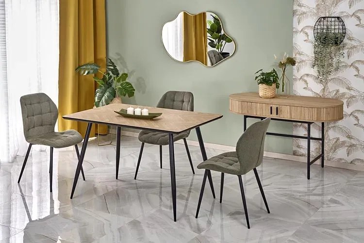 Prostokątny stół w stylu modern retro 120x80 - Sado