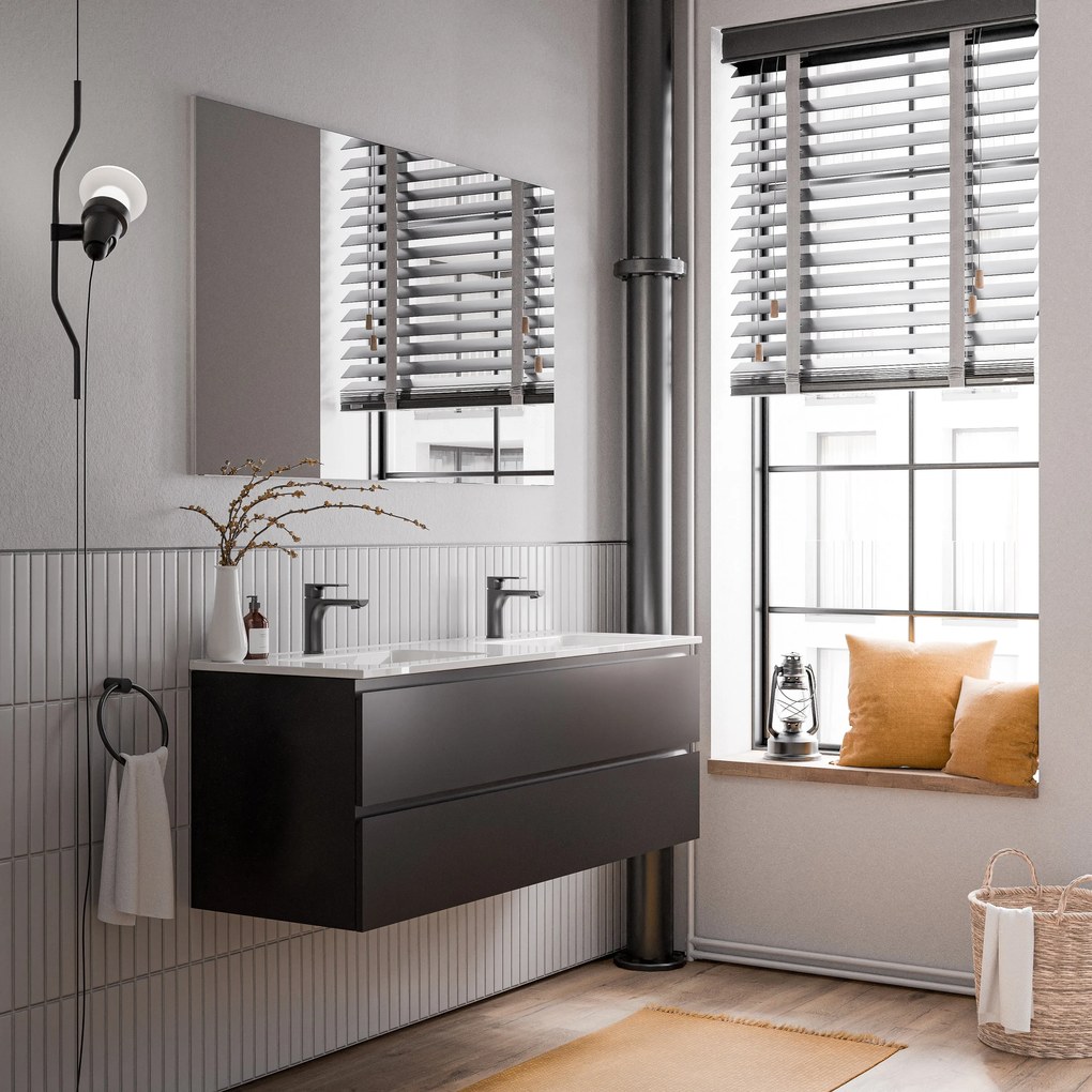 Szafka podumywalkowa AVA 140 cmZ ceramiczną umywalką