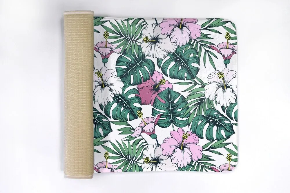 Dywanik do łazienki Dywanik do łazienki Liście monstery