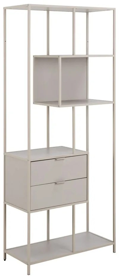 Szary regał 77x185x35 cm Seaford – Actona